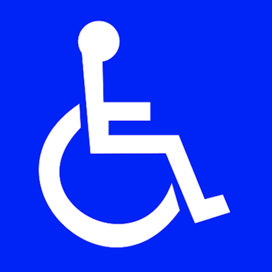 disabled icon/button to open accessibility menu